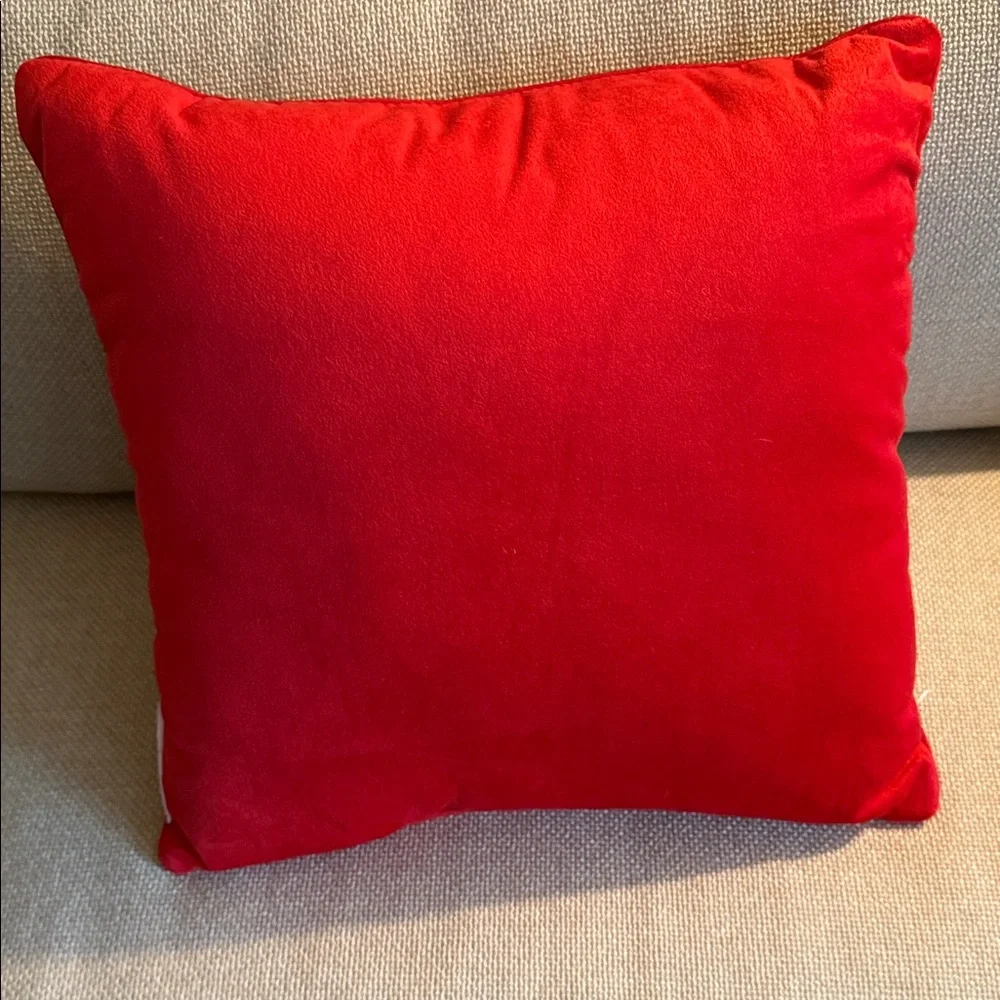 Oh, So Merry Red Holiday Pillow